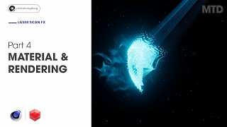 Cinema 4D redshift tutorial Laser Fx part 4 Material and Rendering