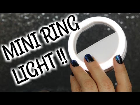 AMAZON MADE ME BUY IT | MINI SELFIE RING LIGHT FOR YOUR PHONE | Is It Worth it? | BeautyByJosieK