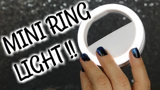 AMAZON MADE ME BUY IT | MINI SELFIE RING LIGHT FOR YOUR PHONE | Is It Worth it? | BeautyByJosieK