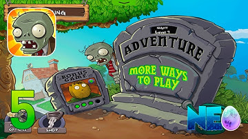 Plants vs. Zombies (HD): Gameplay Walkthrough Part 5 - Night Level 4-6 Completed! (iOS, Android)