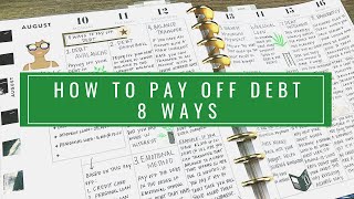 How To Pay Off Debt | 8 Ways
