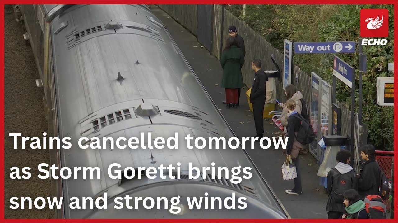 Trains cancelled tomorrow as Storm Goretti brings snow and strong winds