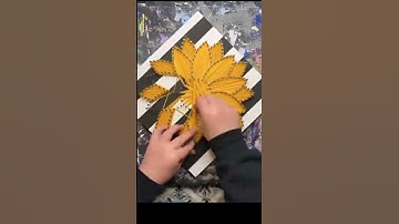 Amazing Sunflower string art | Tutorial #short