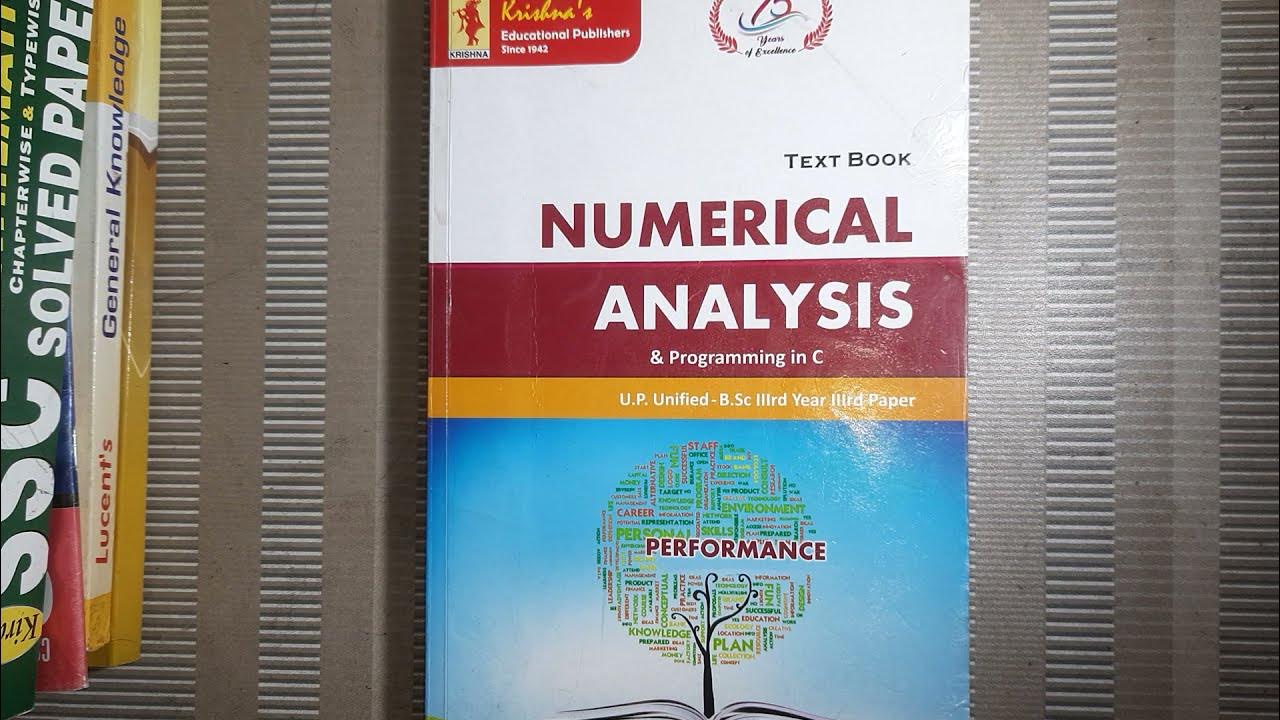 Best book for Numerical Analysis, Krishna Prakashan, Bsc Maths YouTube