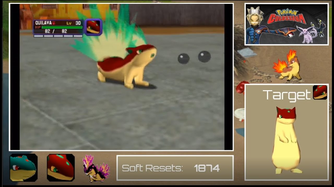 Shiny Shadow Quilava After 1,874 Soft Resets in Pokemon Colosseum!! -  YouTube