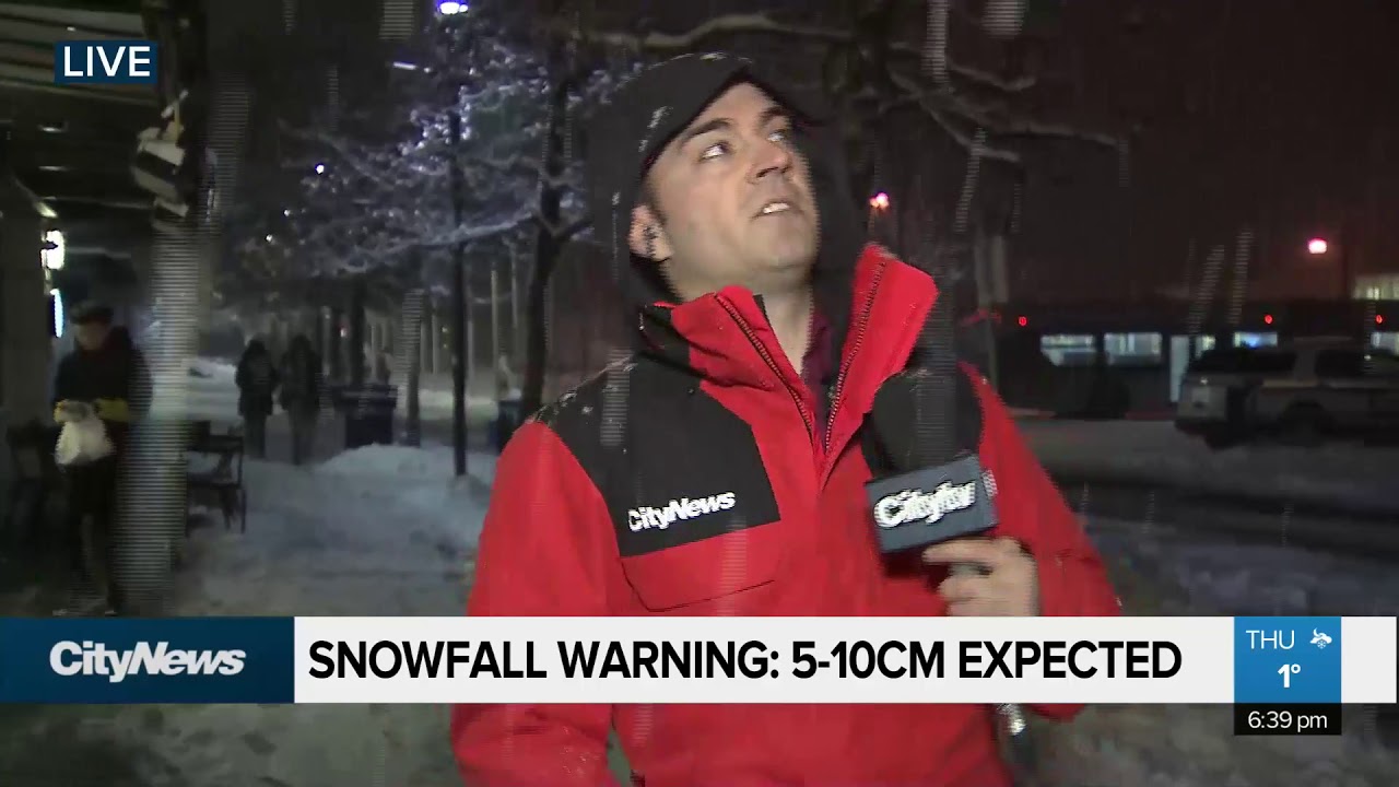 Snowfall warning in effect