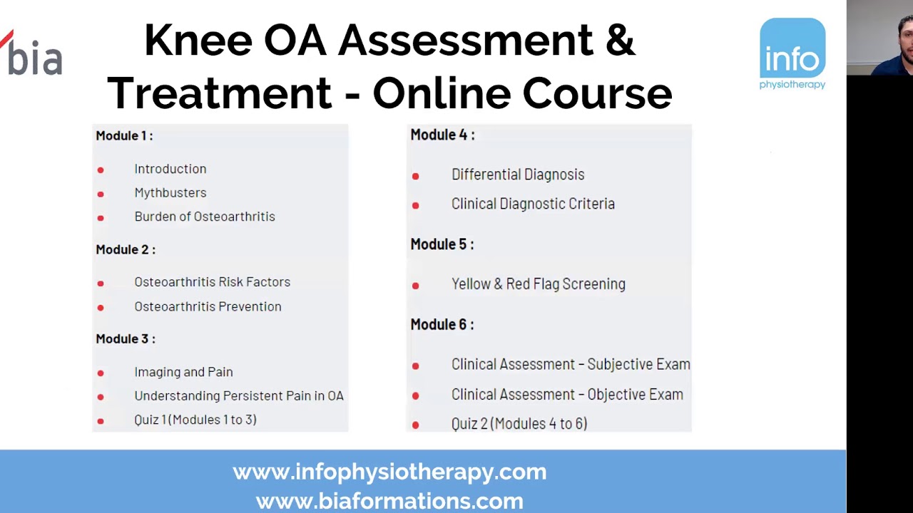 Knee osteoarthritis Assessment and treatment YouTube