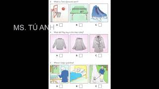 Listening A1, Movers 8, Test 1- Part 4