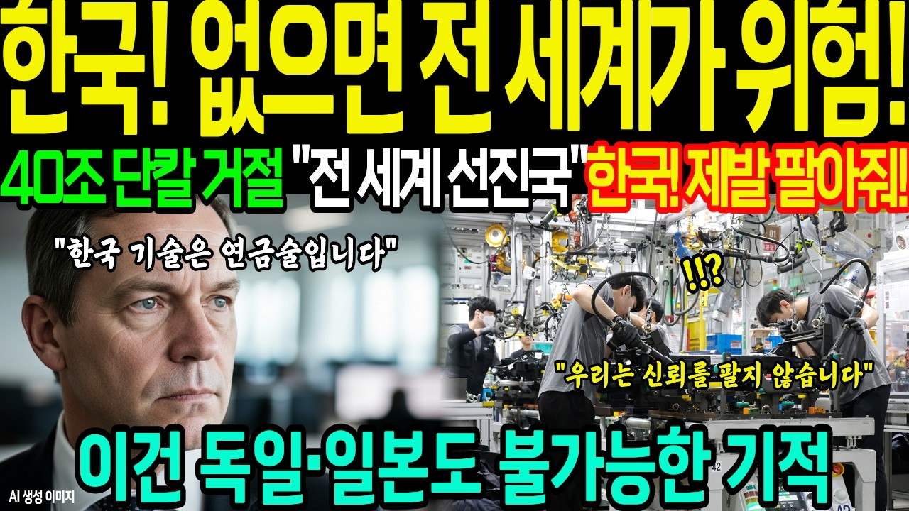 [해외감동사연] 미국·러시아·EU가 동시에 한국에 무릎 꿇은 소름 돋는 이유