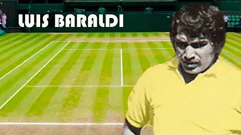LUIS BARALDI PISO EL PASTO SAGRADO DE WIMBLEDON EN...