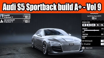 Audi S5 Sportback build A+ Class Car in NFS Unbound Vol 9