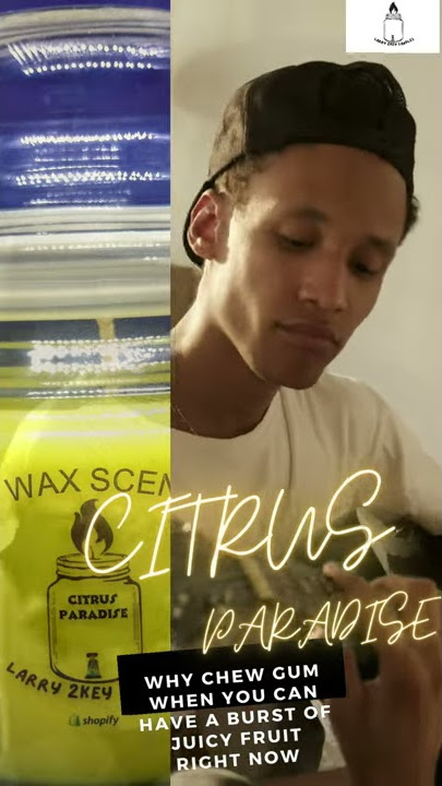 CITRUS PARADISE ( LUXURY SOY WAX SCENTED CANDLE)