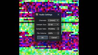 playing audio on binary waterfall