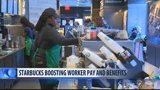 Starbucks is giving baristas paid sick leave and stock bonuses