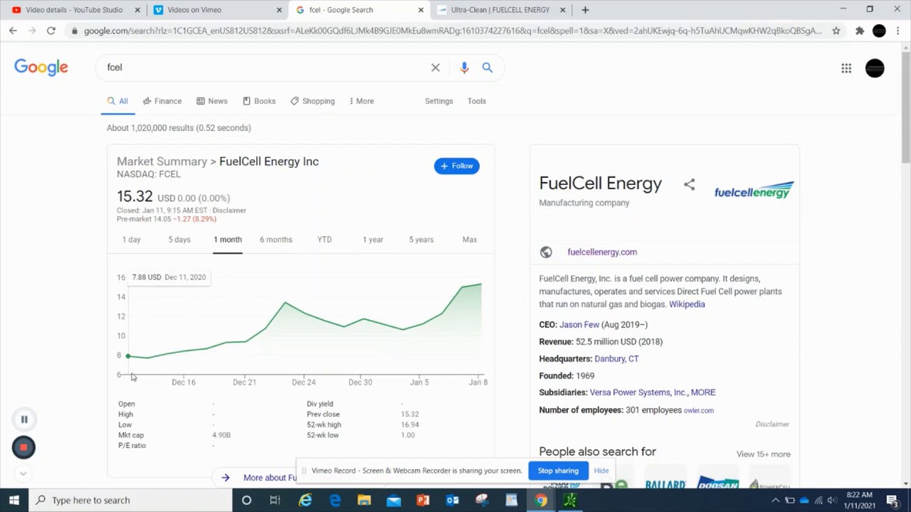(FCEL) Is FuelCell The best stock to buy in 2021?!?
