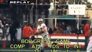 1974 Raiders v Dolphins-Sea of Hands ( 4thQ) compilation edit Bill King audio