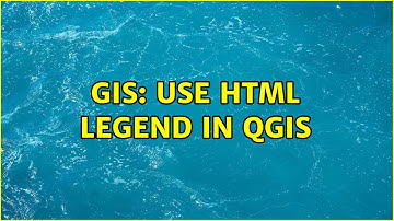 GIS: Use HTML legend in QGIS