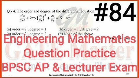 #84 Daily Question Practice of Engineering Mathematics for BPSC (Assistant Professor & Lecturer)