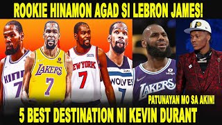 5 Best destination ni Kevin Durant ngayong offseason! Rookie Bennedict Mathurin hinamon si Lebron