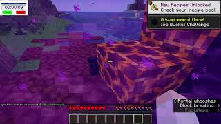 (WR) Minecraft Ancient Debris - SSG Speedrun (0:25)
