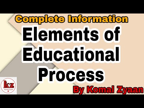 Elements Of Educational Process, Education