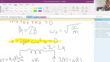 Sierra Explains the Textbook: Section 5.4 - Damped Oscillation