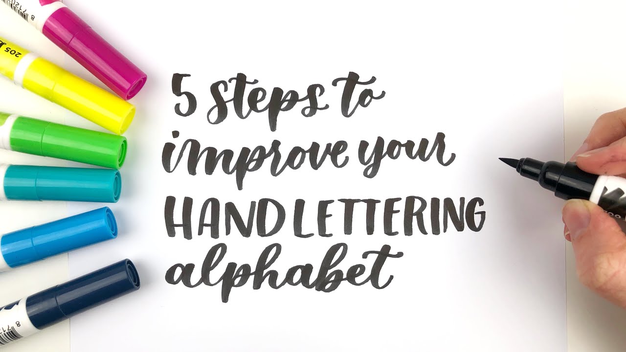 Hand Lettering Practice Sheets 10 Ways to Hand Letter the Alphabet  Lowercase Learn Brush Calligraphy 