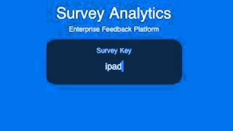 Survey Analytics - Mobile - iPhone and iPad