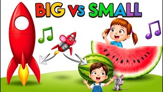🌟 Big vs. Small Song! 🎶 Fun Learning for Kids 👶 | Size Comparison Adventure 🏠🐭🌳 - Tiny Tubes TV