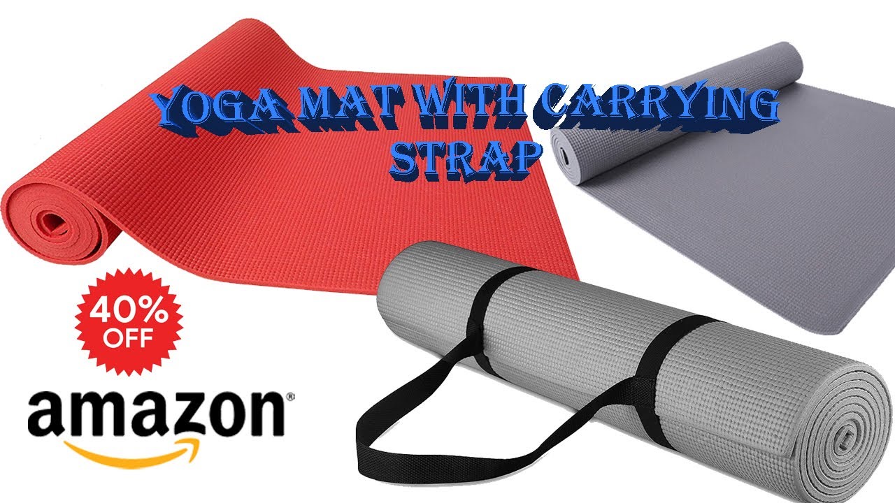 Yoga Mat Exercise with Carrying St / All Purpose High Density Non Slip YouTube