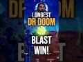 LONGEST DR DOOM BLAST WIN! #fortnite #fortnitemarvel #marvelfortnite #fortnitedoom #fortnitech5s4