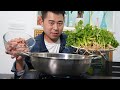 【超小厨】2斤香菜1斤五花肉，香菜火锅整起，猪肉丸蘸辣椒面，重口味的快乐！爽！