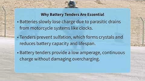 How Do You Safely Attach A Motorcycle Battery Tender?