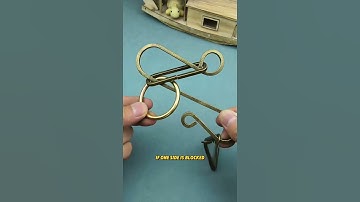 How long do you think it would take you to remove this gold ring?#puzzle#iq#iqtest