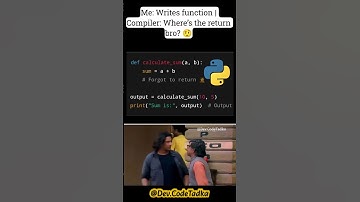 When your Python function forgets to return... and so does your hope 😩 web #python  #funnycode
