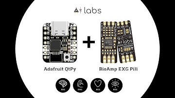 Adafruit QtPy + BioAmp EXG Pill v1.0b | Measure and record ECG, EMG, EOG, EEG