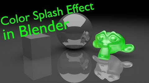 Color Splash Effect Blender Tutorial