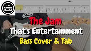The Jam - That's Entertainment - Bass cover with tabs
