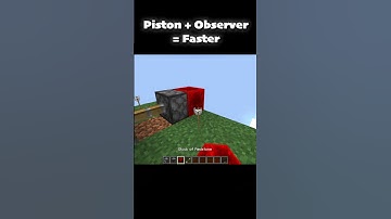 Minecraft Piston + Observer