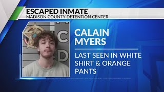 Inmate escapes Madison County Detention Center, search ongoing