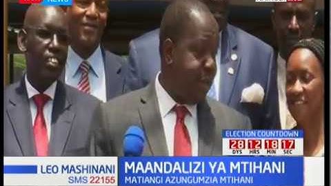 Education CS Fred Matiangi: The National exams will not be changed