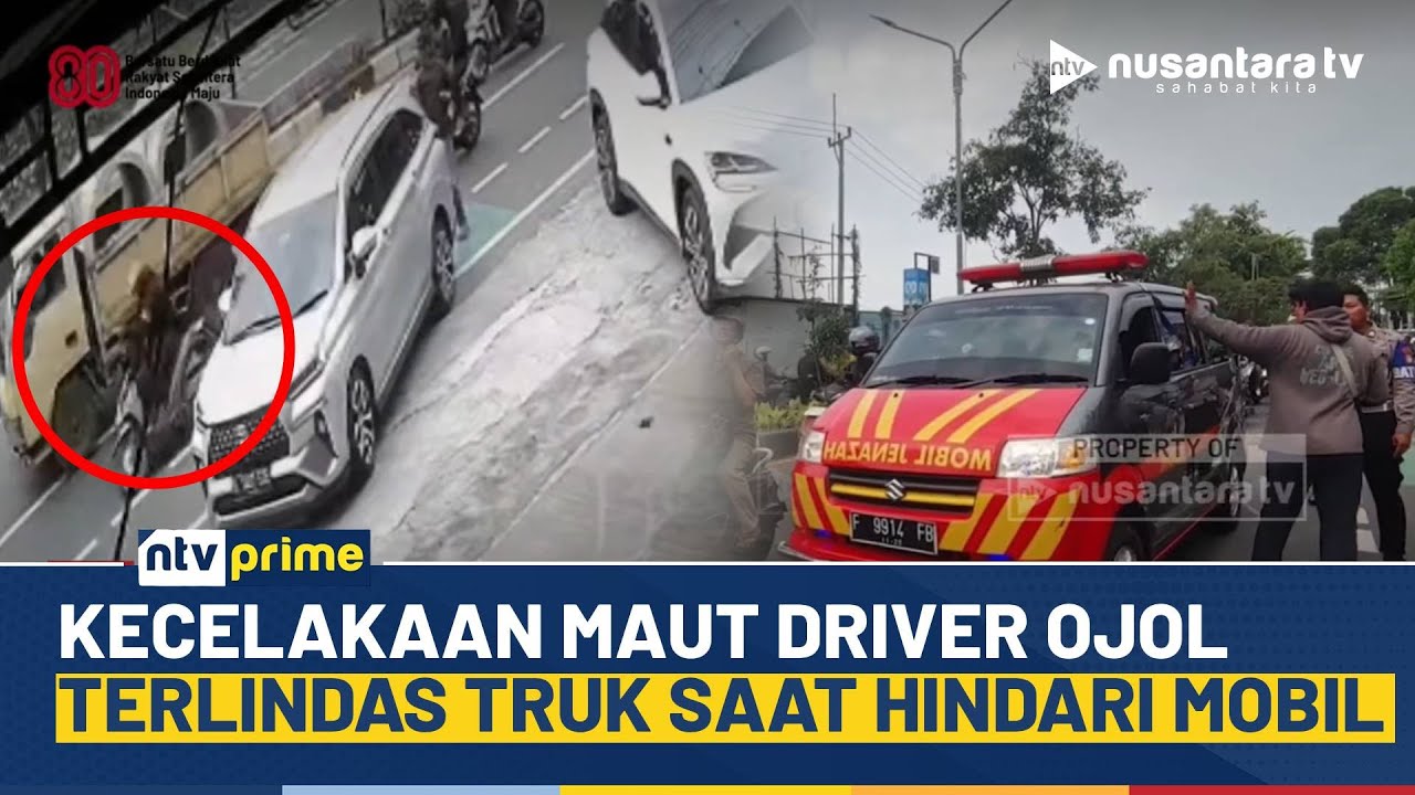 Tragis! Driver Ojol Tewas Terlindas Truk Saat Hindari Mobil Mundur | NTV PRIME