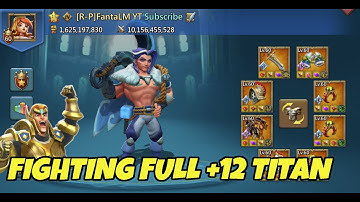 Fighting FULL +12 TITAN in War of Wonders | Lords Mobile