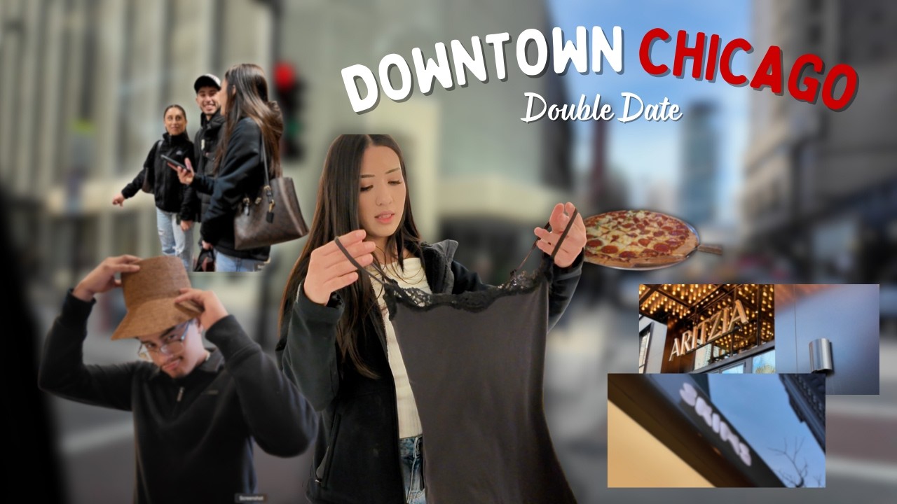 Spending the day in CHICAGO | Double Date + Shopping