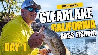 Topwater Frog Fishing on Clearlake - Day 1