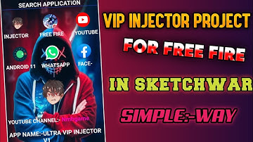 How to make free fire injector | How to make injector in sketchwarehow