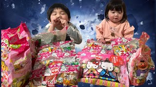 〈ボツ動画〉やっぱりはちゃめちゃ1歳と5歳でひな祭りのお菓子食べ比べ。食リポ出来るかなひなあられを節分と勘違いする女の子