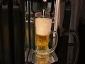 Beer is poured in Japan