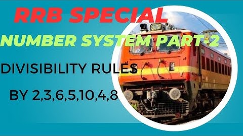 ll Divisibility rules ll Number system ll RRB Group D ll