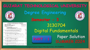PART : 1 | 3130704 | DIGITAL FUNDAMENTALS | SUMMER 2024 PAPER SOLUTION